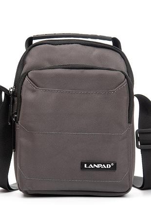 Сумка чоловіча планшет нейлон lanpad 3730 grey