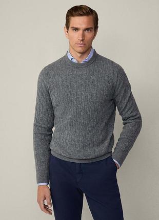 Светр hackett london | шерсть і шовк | s