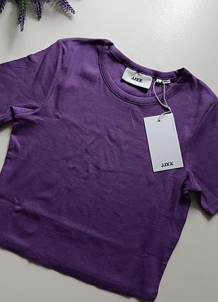 Футболка вкорочена топ в рубчик