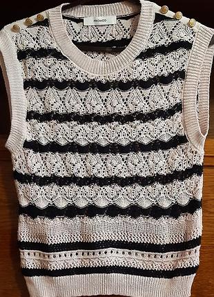 Женская ажурная желетка от prmod франции