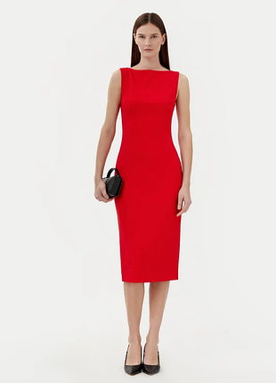 Яскрава сукня міді zara