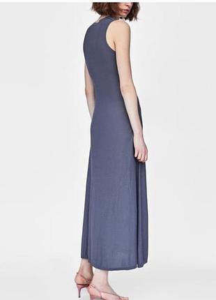 Сіра довга  сукня нова колекція zara