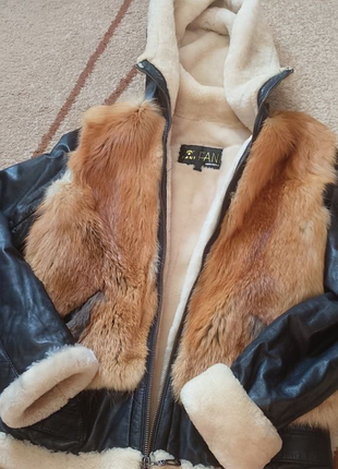 Полушубок дублянки жіноча з натурального хутра