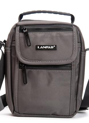 Сумка чоловіча планшет нейлон lanpad 20826 grey