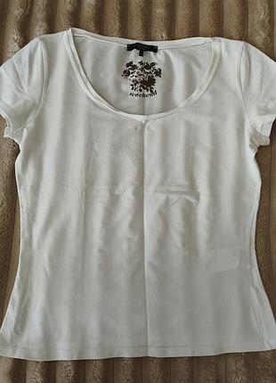 Базова люксова футболка екрю max mara