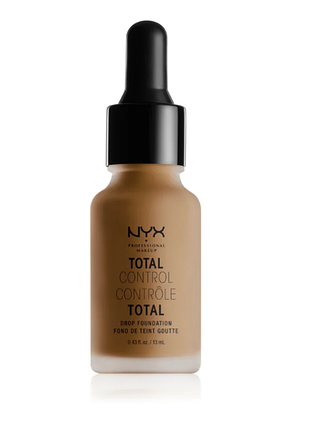 18 deep sable тональная основа «стойкая» nyx professional makeup total control drop foundation