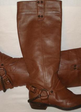 Еprit фирменные демисезонные высокие сапоги трубы 36 р.