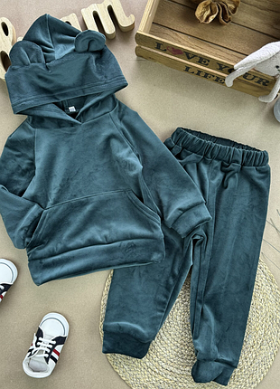 Медведик велюр хутро смарагд