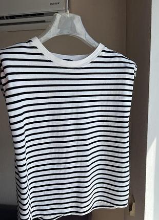 Футболка женская полоска zara s-m