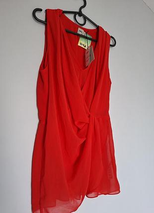 Червона блуза туніка від asos