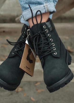 Черевики timberland black термо черевики