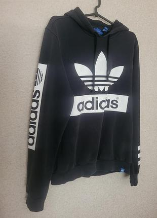 Флисовая капюшонка -худи adidas