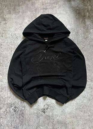 Худі жіноче вінтажне avant garde vintage diesel xs s чорний