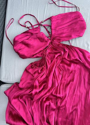 Сарафан малиновий, сатиновий zara