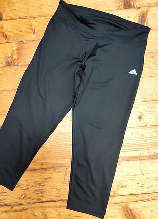 Спортивні бріджі adidas чорні жіночі у відмінному стані м