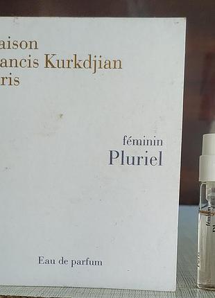 Féminin pluriel, maison francis kurkdjian, пробник