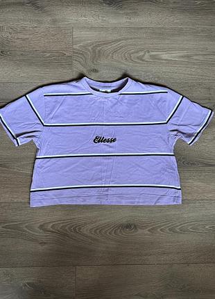 Коттоновая укороченная футболка-топ от ellesse оригинал