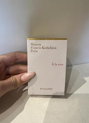 A la rose maison francis kurkdjian парфум