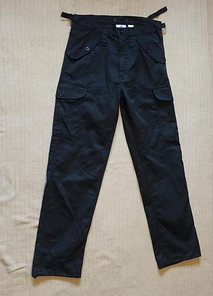 Черные смесовые рабочие брюки - карго blue castle. work trouser англия 32/32 р.