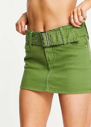 Міні спідниця bershka з поясом