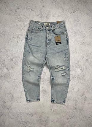 Світло блакитні рвані джинси pull&bear