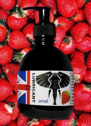 Анальна змазка лубрикант на водній основі з ароматом полуниці 300 мл, royal lube sexshop tfa