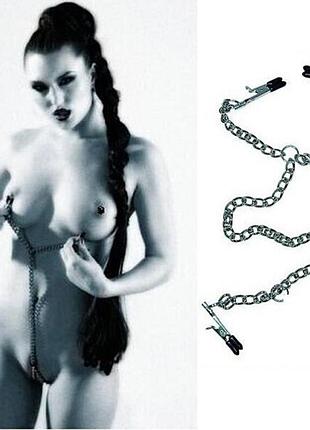 Зажимы 3в1 для сосков и полового органа бдсм bdsm sexshop tfa