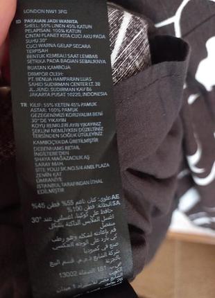 Платье платье лен принт 7