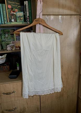 Нижня спідниця мереживна нічна вінтажна