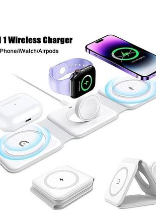 Беспроводная зарядка 3 in 1 wireless charger