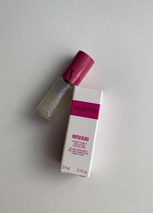 Мініатюра зволожувального блиску-пламперу valentino puffer gloss