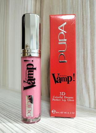 Блиск для губ "pupa vamp 3d" тон 004 (обмін)