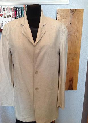 Лляний піджак бренда classik man, р. 48
