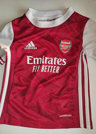 Спорт фірмова футбольна футболка adidas домашня і.к  «арсенал» 2020-2021 для хлопчиків.2 -4 рочки.