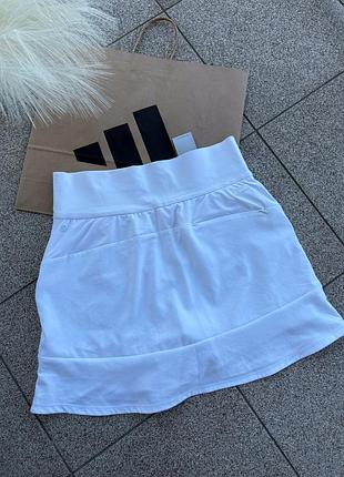 Спідниця - шорти adidas тенісна біла спортивна оригінальна тенісна юбка шорти адідас