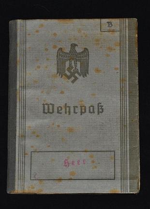 Військовий квиток вермахт.