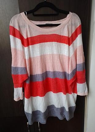 Кофта лляна,100%льон, футболка ,реглан, оверсайз