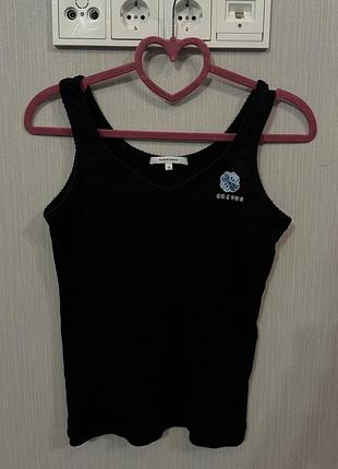 Майка carven з нашивкою