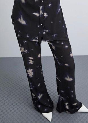 Брюки zara лёгкие р.м