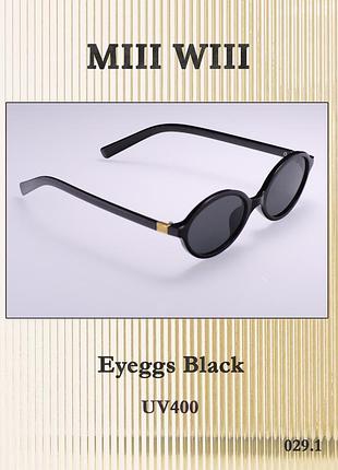 Солнцезащитные трендовые о_очки uv400 mii wii eyeggs black uv400 hdr black лако_оправа