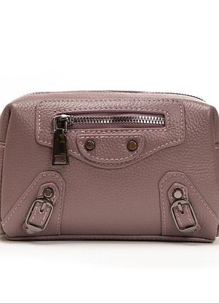 Сумка жіноча клатч. натуральна шкіра. alex rai. пурпурний.