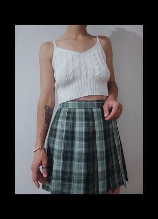 Топ / білий топ / в'язаний топ / короткий топ / shein /