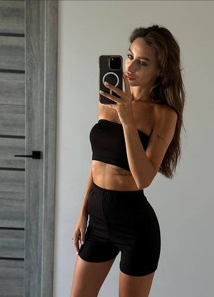 🔸костюм skinny (топ+велосипедки)!!!