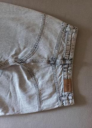 Джинсы палаццо с короткой denim 36 светлые серые