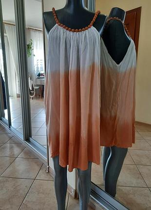 Очаровательное с красивой горловиной платье 👗 туника италия