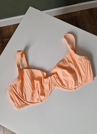 Бюст купальний в рубчик оранжевий hunkemoller 85e