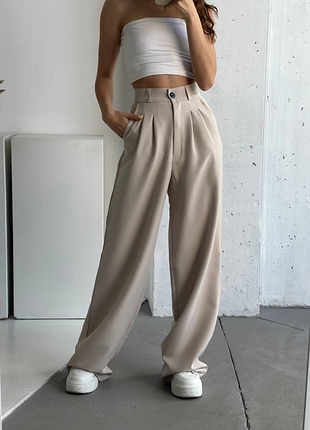 🔸брючины палаццо ▪️!!!!!встигни ▪️ткань: летняя костюмка lux ▪️размер: 42-44; 46-48