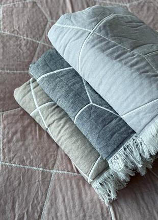 Покривало на ліжко натуральний муслін