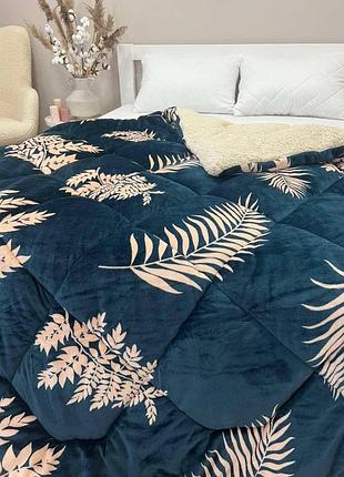 Ковдра велюрова на хутрі затишна та тепла