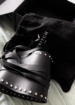 Корсетний шкіряний пояс pritch london